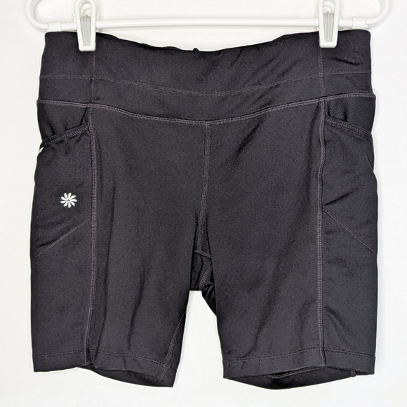 Athleta Black Workout Exercise Shorts M - Picture 1 of 11